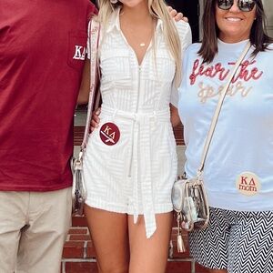 Hello Molly White Romper